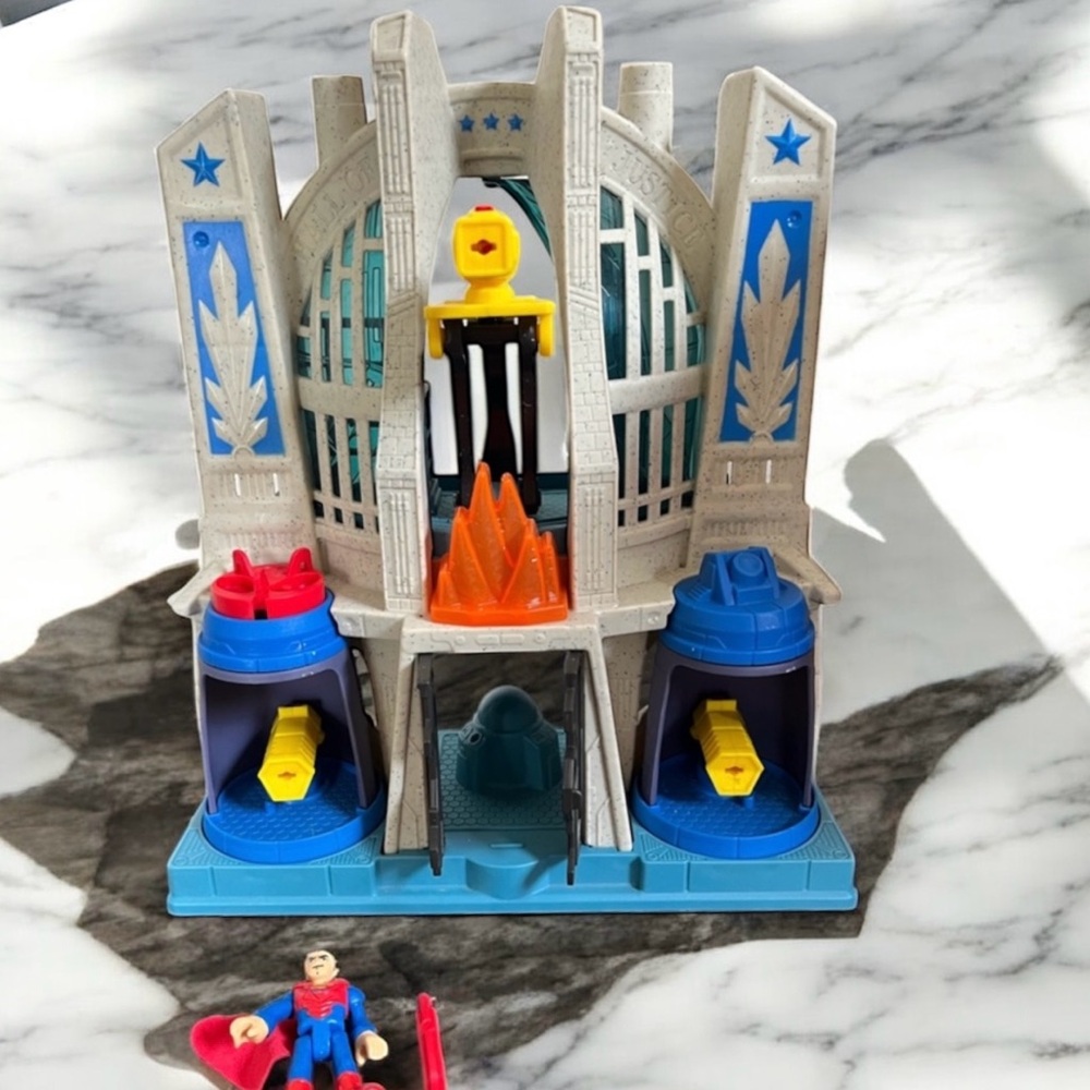 ImagiNext Justice League Building Superman Fortress Action Figure Playset Toy